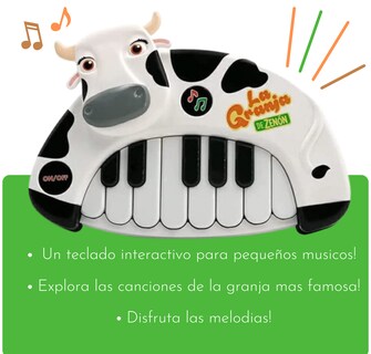 Foto 3 | Foto 3 | La Granja De Zenón Piano Musical Vaca Lola Interactivo