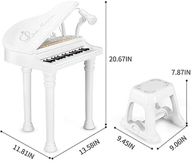 Foto 5 | Foto 5 | Teclado Piano Toy Love & Mini De 31 Teclas Con Micrófono Para Niños De 2 Años - Venta Internacional.