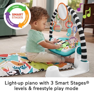 Foto 4 | Foto 4 | Playmat Fisher-price Glow And Grow Kick & Play Piano Gym Azul - Venta Internacional.