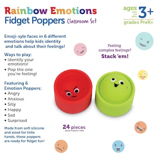 Foto 6 | Foto 6 | Set Para El Aula Recursos De Aprendizaje Emotion Fidget Poppers - Venta Internacional.