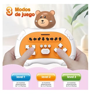 Foto 5 | Foto 5 | Consola de Juegos Pop It Animal Dorado Oscuro Diseño de Oso