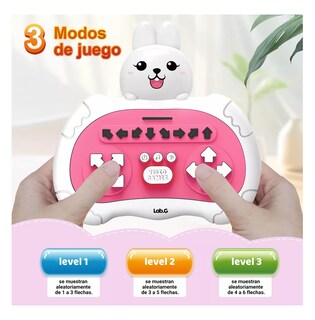 Foto 2 | Foto 2 | Consola De Juegos Pop It Animal Lab.g, Conejo Blanco/rosa Chicle