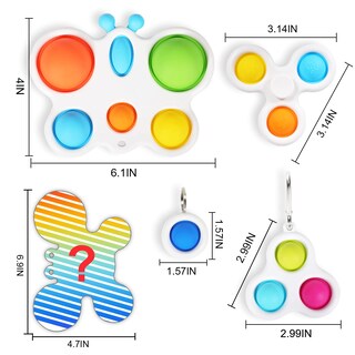 Foto 2 | Foto 2 | Juguete De Mano Fidget Toy Arme Para Niños, 5 Unidades, Para Aliviar El Estrés - Venta Internacional.