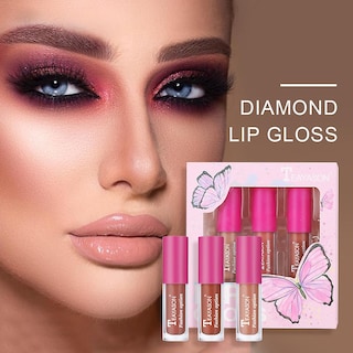 Foto 2 | Foto 2 | Set De Brillo Labial Huoguo Diamond Lip Gloss 6 Ml X3 - Venta Internacional.
