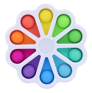 Foto 1 | Foto 1 | Pop Fidget Toy Toynk 10 Botones Números De Arcoíris Silicona - Venta Internacional.