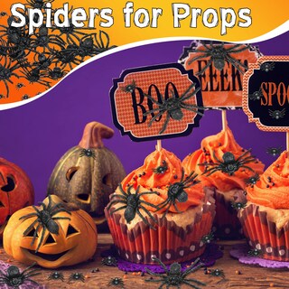 Foto 7 | Foto 7 | Accesorios Para Bromas De Halloween Skylety De Plastic Spider Toys, 30 Unidades - Venta Internacional.