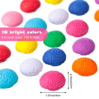 Foto 2 | Foto 2 | Juguete Cerebral Skylety De Stress Ball, 100 Unidades, De Poliuretano, Para Adolescentes Y Adultos - Venta Internacional.