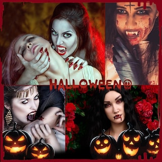 Foto 5 | Foto 5 | Dientes De Vampiro Ewpjdk, 5 Tamaños, 15 Pares, Halloween - Venta Internacional.