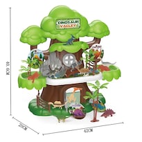 Casa Del Arbol De Dinosaurios Para Niños Con Mapa Y Árbol, Dinosaurios Jurásicos
