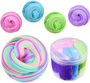 Foto 1 | Foto 1 | Venta Internacional - Set Swzy De Fluffy Floam Slime, Paquete De 4 Juguetes Elásticos De Arcilla Blanda