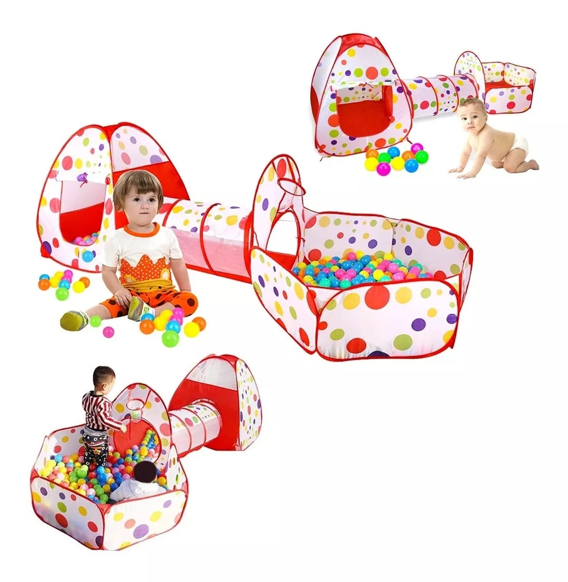 Alberca Inflable Alberca De Pelotas Coppel Juegos Túnel De Alberca