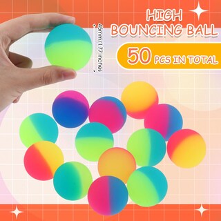 Foto 2 | Foto 2 | Pelotas Hinchables Jenaai, 50 Unidades, Para Niños, 45 Mm, Goma Colorida - Venta Internacional.