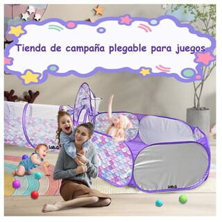 Foto 4 | Foto 4 | Carpa para Niñas con Alberca de Pelotas 3 en 1 Lab.G Morado