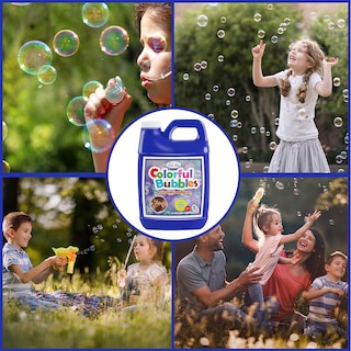 Foto 7 | Foto 7 | Juguetes Para Niños Bubble Solution Lulu Home, 2 Paquetes De 1 Litro Con Relleno De Burbujas - Venta Internacional.