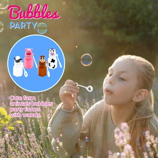 Foto 5 | Foto 5 | Paquete De 24 Bubbles Farm Animals Barnyard Farm Animal 4e, La Novedad - Venta Internacional.