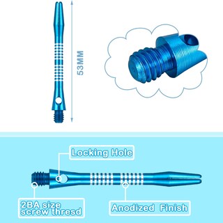Foto 2 | Foto 2 | Dardos Skylety Con Punta De Acero, Aleación De Aluminio, 50 Mm, 53 Mm, 30 Unidades - Venta Internacional.