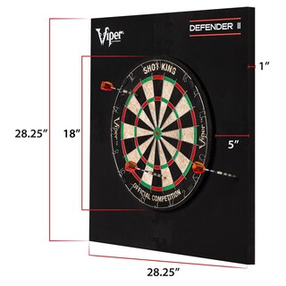 Foto 3 | Foto 3 | Protector De Pared Dartboard Surround Viper Defender Ii, Negro - Venta Internacional.