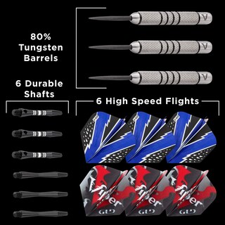 Foto 4 | Foto 4 | Bandas Moleteadas Darts Viper Con Punta De Acero Tungsteno, 24 G, Color Negro - Venta Internacional.