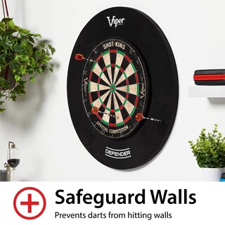 Foto 5 | Foto 2 | Protector De Pared Dartboard Surround Viper Defender, Negro - Venta Internacional.