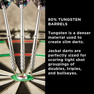 Foto 3 | Foto 3 | Darts Viper Jackal Con Punta De Acero De Tungsteno, 80%, 21 G, Con Funda Plateada - Venta Internacional.