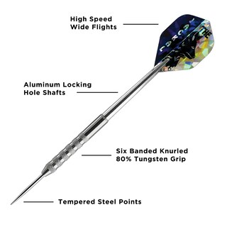 Foto 5 | Foto 5 | Darts Viper Jackal Con Punta De Acero De Tungsteno, 80%, 21 G, Con Funda Plateada - Venta Internacional.