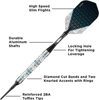 Foto 3 | Foto 3 | Anillos Y Anillos Turquesas Darts Viper De Gld Products, 18 G - Venta Internacional.
