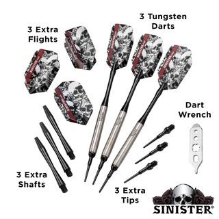 Foto 4 | Foto 4 | Barril Darts Viper Teardrop, 16 G, Tungsteno Con Accesorios, Color Plateado - Venta Internacional.