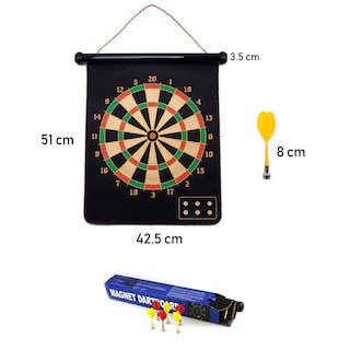 Foto 3 | Foto 3 | Juego de Dardos Chic Fantasy Multicolor de Acero Magnético Incluye 6 y 2 Dianas de 42 x 51 cm