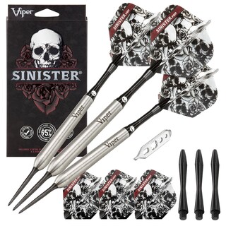 Foto 1 | Foto 1 | Dardos Viper Sinister Con Punta De Acero De Tungsteno 95%, 25 g Plateado - Venta Internacional
