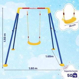 Foto 5 | Foto 5 | Columpio Para Niños Sevilla 150x160 Cm - Enerplay