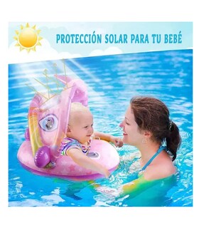 Foto 2 | Foto 2 | Flotador con Toldo Púrpura para Bebé