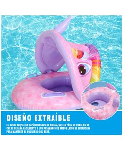 Foto 4 | Foto 4 | Flotador con Toldo Púrpura para Bebé