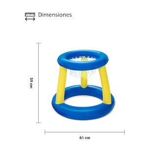 Foto 3 | Foto 3 | Juego Baloncesto Canasta Inflable Flotante Con Pelota Bestway