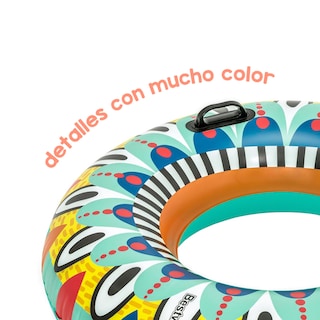 Foto 2 | Foto 2 | Salvavidas Dona Inflable Bestway Diseño Azteca Colorido Plástico Resistente