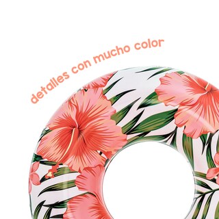 Foto 2 | Foto 2 | Salvavidas Dona Inflable Bestway Tropical Rosa Plástico Resistente