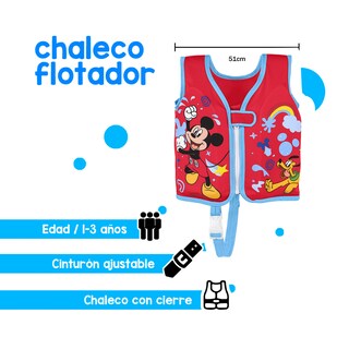 Foto 2 | Foto 2 | Chaleco Salvavidas Para Niño 1 A 3 Años Mickey Mouse Bestway color Rojo