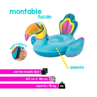 Foto 2 | Foto 2 | Salvavidas Montable Bestway Tucán Jumbo color Azul