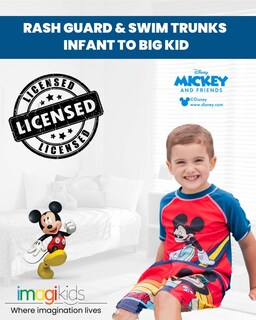 Foto 3 | Foto 3 | Set De Baño Disney Mickey Mouse Para Niños Pequeños, Rojo, 6 Años - Venta Internacional.