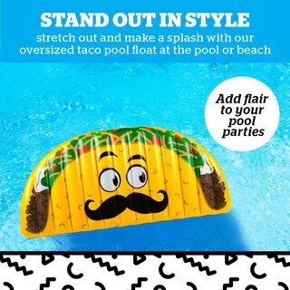Foto 2 | Foto 2 | Vinilo Duradero Big Mouth Inc. Giant Taco De 1,5 M De Largo De Pool Float - Venta Internacional.