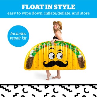 Foto 4 | Foto 4 | Vinilo Duradero Big Mouth Inc. Giant Taco De 1,5 M De Largo De Pool Float - Venta Internacional.