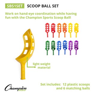 Foto 2 | Foto 2 | Juego De Bolas Con Forma De Cuchara Champion Sports De Plástico, Varios Colores - Venta Internacional.