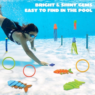 Foto 3 | Foto 3 | Set de 30 Juguetes para Piscinas Joyin con Bolsa de Almacenamiento para Niños De 3 A 12 Años - Venta Internacional