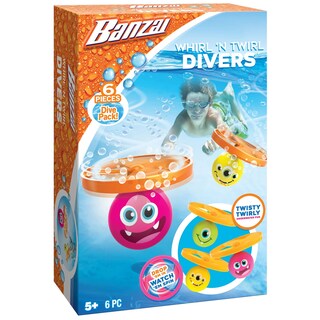Foto 1 | Foto 1 | Set De Buceo Para Agua Y Piscina Banzai Whirl 'n Twirl, 6 Piezas - Venta Internacional.