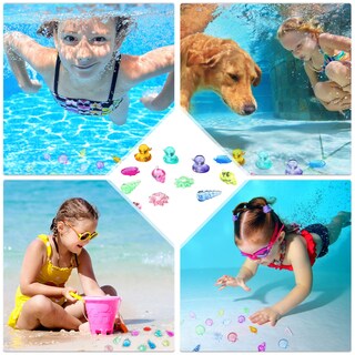 Foto 5 | Foto 5 | Juguete De Piscina Diving Gem Con Temática De Skylety Ocean Para Niños, 24 Unidades - Venta Internacional.