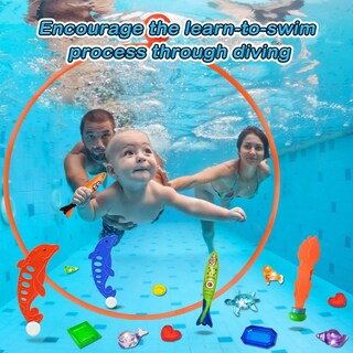 Foto 4 | Foto 4 | Anillos De Buceo Pool Toys Jasonwell Swim Thru, 28 Unidades, Para Niños - Venta Internacional.
