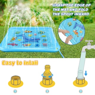 Foto 4 | Foto 4 | Splash Pad Growsland con 67 Juguetes Acuáticos de Verano para Niños