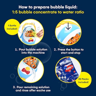 Foto 5 | Foto 5 | Máquina De Burbujas Kidzlane Penguin Sopla 500 Burbujas/min Para Niños De 3 Años O Más - Venta Internacional.