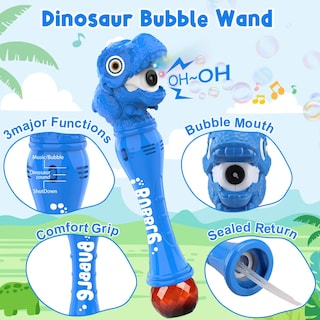 Foto 4 | Foto 4 | Bubble Wand Toy Britik Bubble Blower, Diseño De Dinosaurio, Azul - Venta Internacional.
