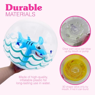 Foto 3 | Foto 3 | Juguetes Inflables Para Piscina Beach Balls 4e's Novelty 3d De 33 Cm, Paquete De 4 - Venta Internacional.