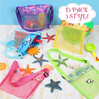 Foto 6 | Foto 6 | Bolsa Organizadora De Juguetes Frienda Seashell Para Playa, Paquete De 15 - Venta Internacional.